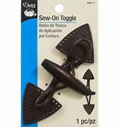 Dritz Sew On Toggle Brown #454-11